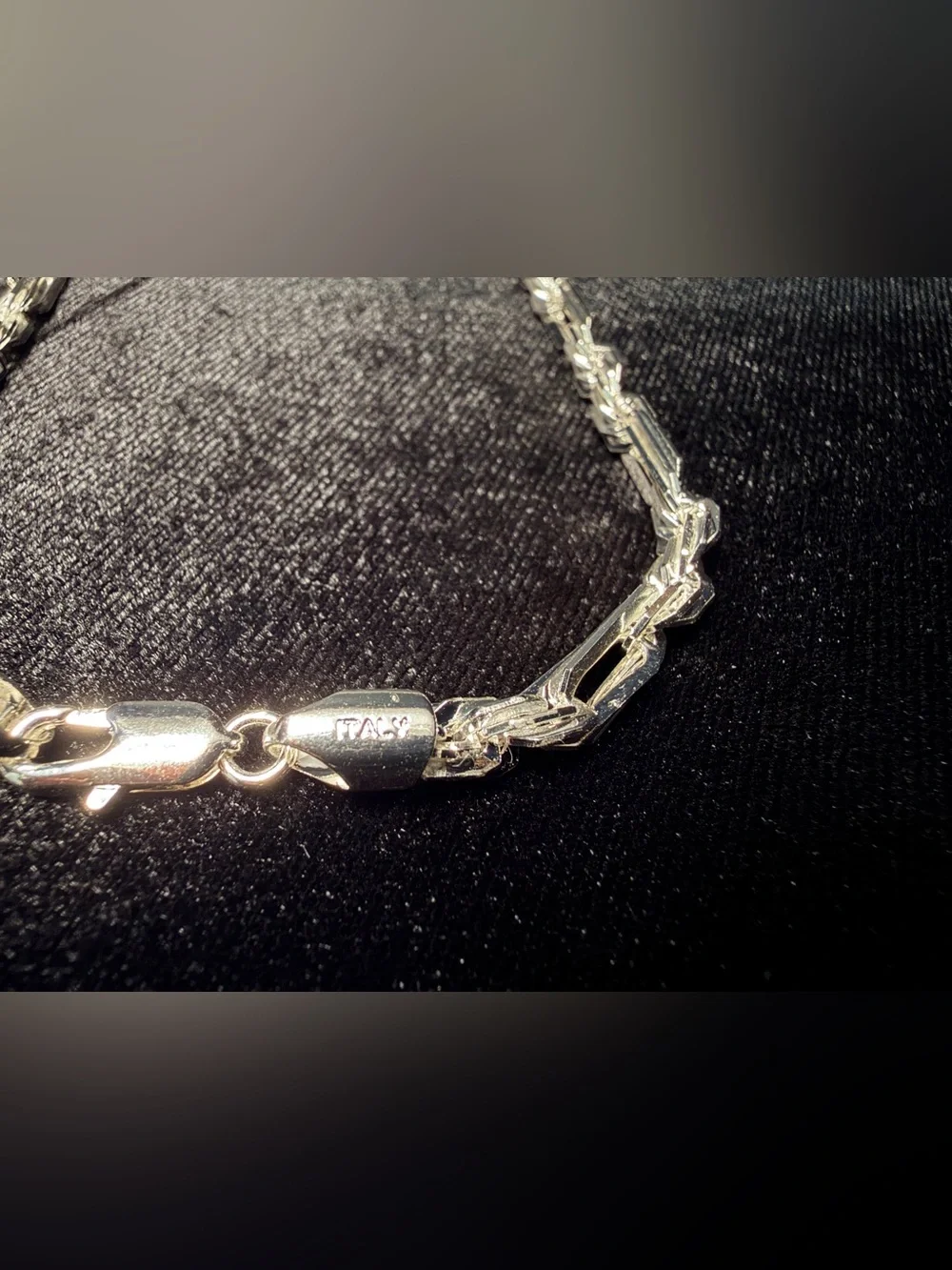 Figarope Milano Italy 925 Stamped Silver filled Necklace 22in 5MM 27.6g